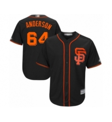 Youth San Francisco Giants #64 Shaun Anderson Authentic Black Alternate Cool Base Baseball Player Jersey