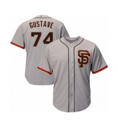 Men's San Francisco Giants #74 Jandel Gustave Grey Alternate Flex Base Authentic Collection Baseball Player Jersey
