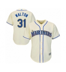 Youth Seattle Mariners #31 Donnie Walton Authentic Cream Alternate Cool Base Baseball Player Jersey