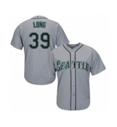 Youth Seattle Mariners #39 Shed Long Authentic Grey Road Cool Base Baseball Player Jersey
