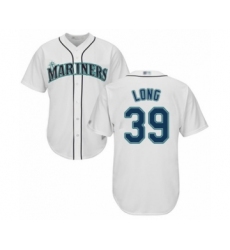 Youth Seattle Mariners #39 Shed Long Authentic White Home Cool Base Baseball Player Jersey