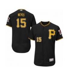 Men's Pittsburgh Pirates #15 Pablo Reyes Black Alternate Flex Base Authentic Collection Baseball Player Jersey