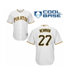 Youth Pittsburgh Pirates #27 Kevin Newman Authentic White Home Cool Base Baseball Player Jersey