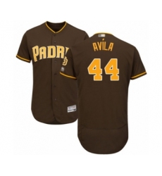 Men's San Diego Padres #44 Pedro Avila Brown Alternate Flex Base Authentic Collection Baseball Player Jersey