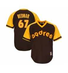 Youth San Diego Padres #67 David Bednar Authentic Brown Alternate Cooperstown Cool Base Baseball Player Jersey