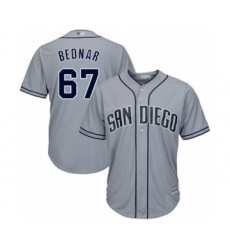 Youth San Diego Padres #67 David Bednar Authentic Grey Road Cool Base Baseball Player Jersey