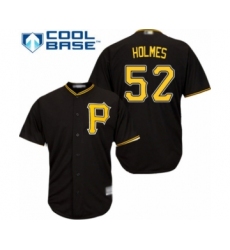 Youth Pittsburgh Pirates #52 Clay Holmes Authentic Black Alternate Cool Base Baseball Player Jersey