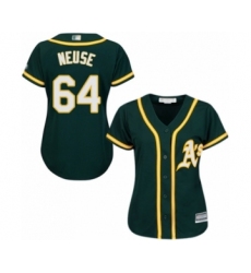 Women's Oakland Athletics #64 Sheldon Neuse Authentic Green Alternate 1 Cool Base Baseball Player Jersey