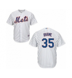 Youth New York Mets #35 Jacob Rhame Authentic White Home Cool Base Baseball Player Jersey
