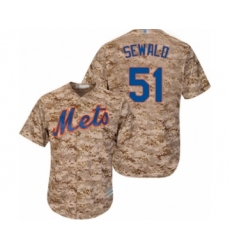 Women's New York Mets #51 Paul Sewald Authentic Camo Alternate Cool Base Baseball Player Jersey
