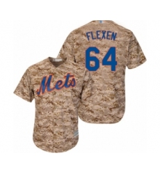 Youth New York Mets #64 Chris Flexen Authentic Camo Alternate Cool Base Baseball Player Jersey