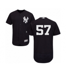 Men's New York Yankees #57 Chad Green Navy Blue Alternate Flex Base Authentic Collection Baseball Player Jersey