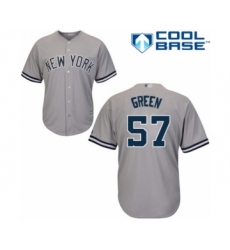 Youth New York Yankees #57 Chad Green Authentic Grey Road Baseball Player Jersey