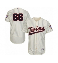 Men's Minnesota Twins #66 Jorge Alcala Authentic Cream Alternate Flex Base Authentic Collection Baseball Player Jersey
