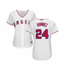 Women's Los Angeles Angels of Anaheim #24 Noe Ramirez Authentic White Home Cool Base Baseball Player Jersey