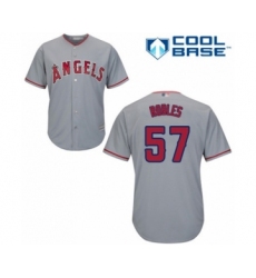 Youth Los Angeles Angels of Anaheim #65 Jake Jewell Authentic Grey Road Cool Base Baseball Player Jersey