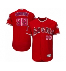 Men's Los Angeles Angels of Anaheim #99 Keynan Middleton Red Alternate Flex Base Authentic Collection Baseball Player Jersey