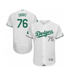 Men's Los Angeles Dodgers #76 Josh Sborz White Celtic Flexbase Authentic Collection Baseball Player Jersey