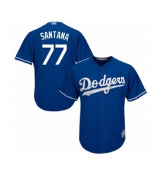 Men's Los Angeles Dodgers #77 Dennis Santana Royal Blue Alternate Flex Base Authentic Collection Baseball Player Jersey
