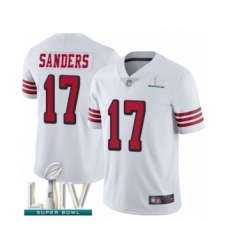 Men's San Francisco 49ers #17 Emmanuel Sanders Limited White Rush Vapor Untouchable Super Bowl LIV Bound Football Jersey