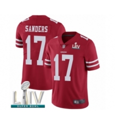 Men's San Francisco 49ers #17 Emmanuel Sanders Red Team Color Vapor Untouchable Limited Player Super Bowl LIV Bound Football Jersey