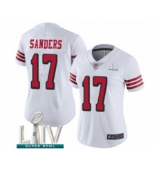 Women's San Francisco 49ers #17 Emmanuel Sanders Limited White Rush Vapor Untouchable Super Bowl LIV Bound Football Jersey