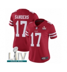 Women's San Francisco 49ers #17 Emmanuel Sanders Red Team Color Vapor Untouchable Limited Player Super Bowl LIV Bound Football Jersey