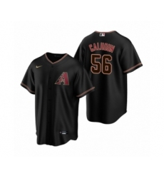 Men's Arizona Diamondbacks #56 Kole Calhoun Nike Black Replica Alternate Jersey