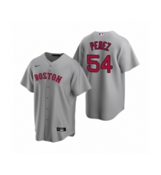 Women's Boston Red Sox #54 Martin Perez Nike Gray Replica Road Jersey