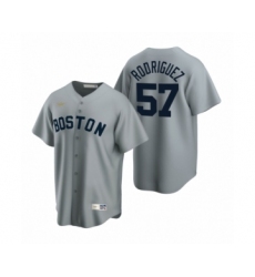 Youth Boston Red Sox #57 Eduardo Rodriguez Nike Gray Cooperstown Collection Road Jersey