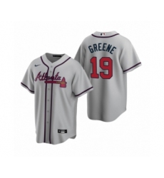 Youth Atlanta Braves #19 Shane Greene Nike Gray 2020 Replica Road Jersey