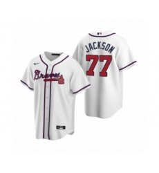 Women Atlanta Braves #77 Luke Jackson Nike White 2020 Replica Home Jersey