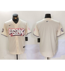 Men's New York Yankees Blank Cream Vapor Limited Stitched Baseball Jersey