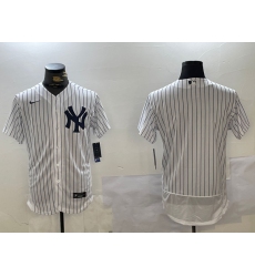 Men's New York Yankees Blank White 2024 Flex Base Stitched Jersey