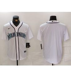 Men's Seattle Mariners Blank White Cool Base Stitched jersey