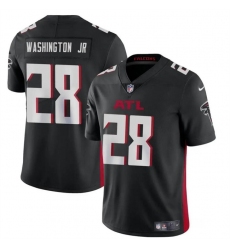 Men's Atlanta Falcons #28 Carlos Washington Jr Black Vapor Untouchable Limited Football Stitched Jersey