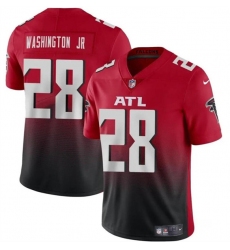 Men's Atlanta Falcons #28 Carlos Washington Jr Red Black Vapor Untouchable Limited Football Stitched Jersey