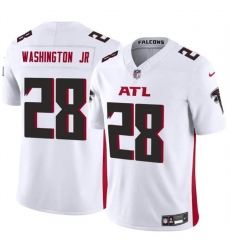 Men's Atlanta Falcons #28 Carlos Washington Jr White 2024 F.U.S.E Vapor Untouchable Limited Football Stitched Jersey