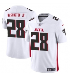 Men's Atlanta Falcons #28 Carlos Washington Jr White Vapor Untouchable Limited Football Stitched Jersey