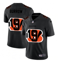 Men's Cincinnati Bengals #9 Joe Burrow Black Nike Black Shadow Edition Limited Jersey