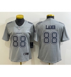 Women's Dallas Cowboys #88 CeeDee Lamb Grey Atmosphere Fashion 2022 Vapor Untouchable Stitched Nike Limited Jersey