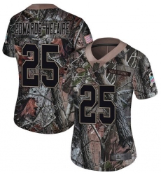 Women's Kansas City Chiefs #25 Clyde Edwards-Helaire Camo Stitched Limited Rush Realtree Jersey