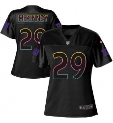 Women's New York Giants #29 Xavier McKinney Black Fashion Game Jersey
