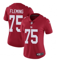 Women's New York Giants #75 Cameron Fleming Red Alternate Stitched Vapor Untouchable Limited Jersey