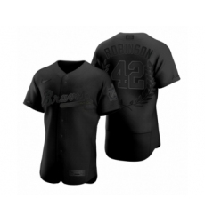Men Jackie Robinson #42 Atlanta Braves Black Awards Collection Retirement Jersey