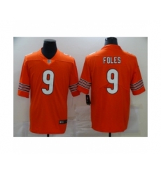 Women's Chicago Bears #9 Nick Foles Orange Vapor Limited Jersey