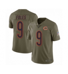 Youth Chicago Bears #9 Nick Foles Salute to Service Green Limited Jersey