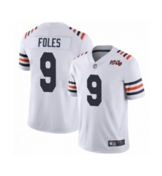 Youth Chicago Bears #9 Nick Foles White Alternate Classic 100th Season Limited Jersey
