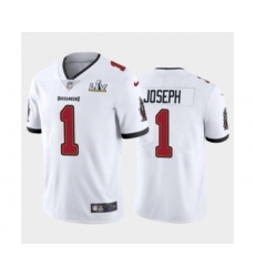 Women's Tampa Bay Buccaneers #1 Greg Joseph White Super Bowl LV white Jersey