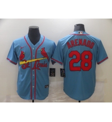 Men's St. Louis Cardinals #28 Nolan Arenado Nike Blue Alternate Official Replica Player Jersey